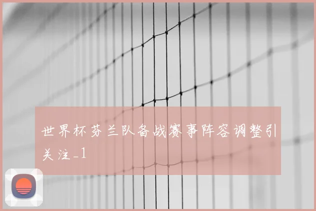 世界杯芬兰队备战赛事阵容调整引关注_1