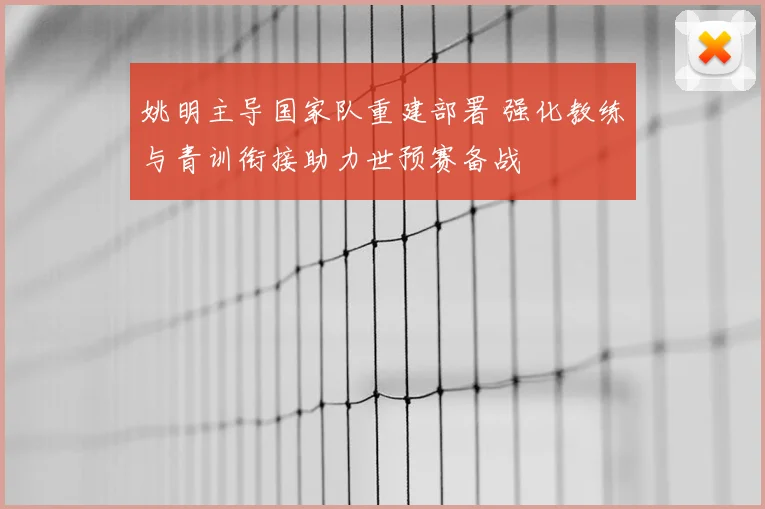 姚明主导国家队重建部署 强化教练与青训衔接助力世预赛备战